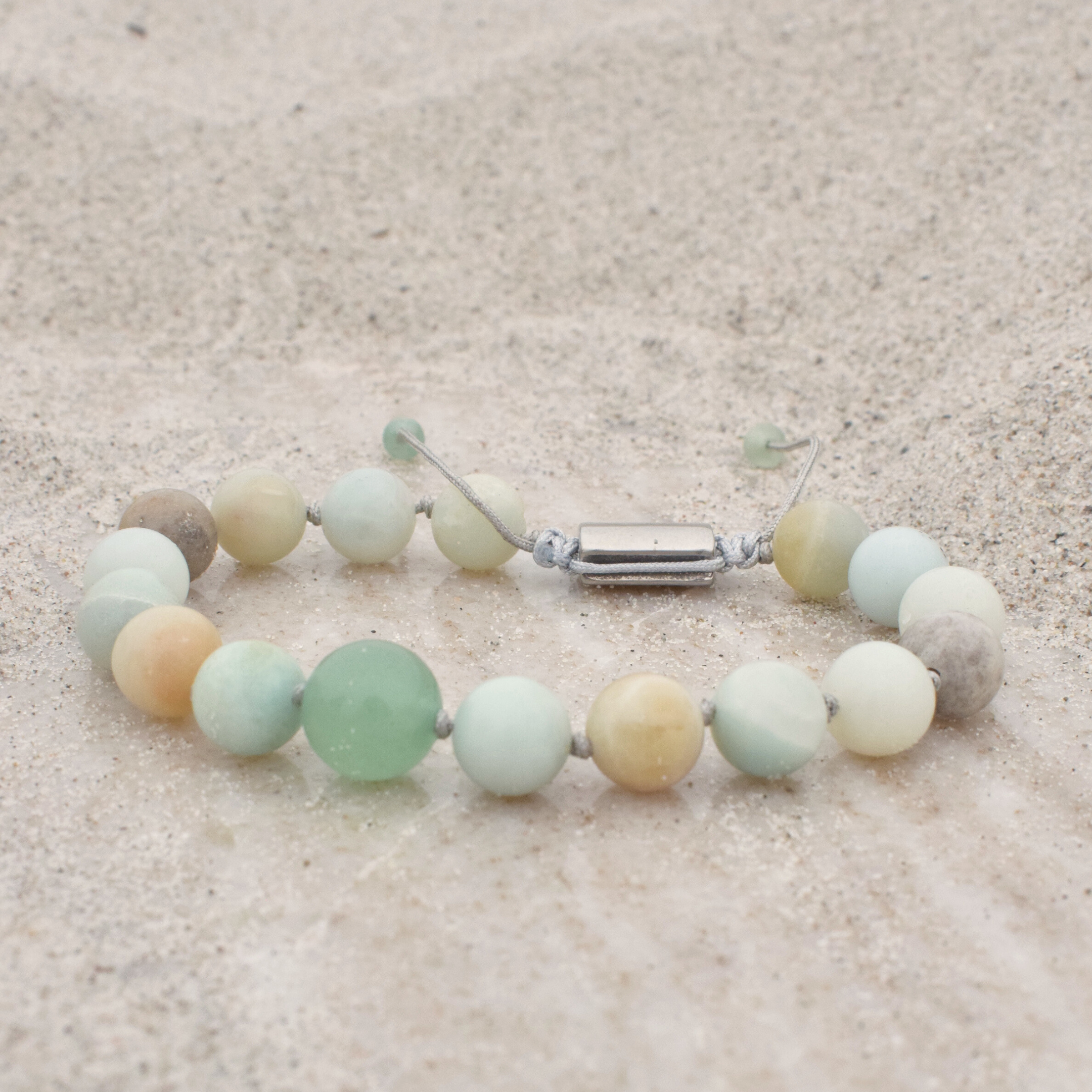 Crystal bracelet - I open my heart to calmness, peace and balance